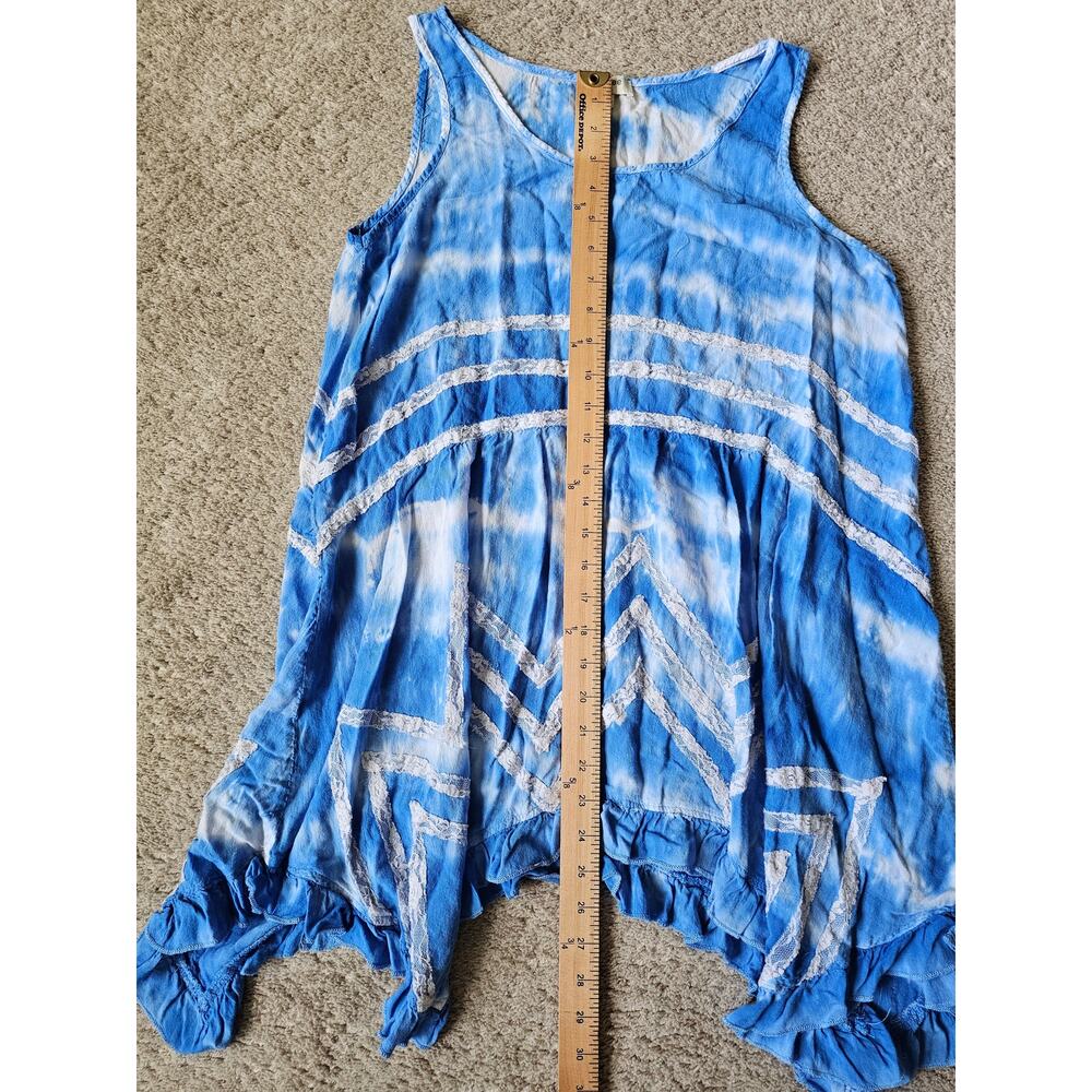 Umgee Sleeveless mini dress top Lace Boho Festival Tie Dye Size Medium - Picture 10 of 10